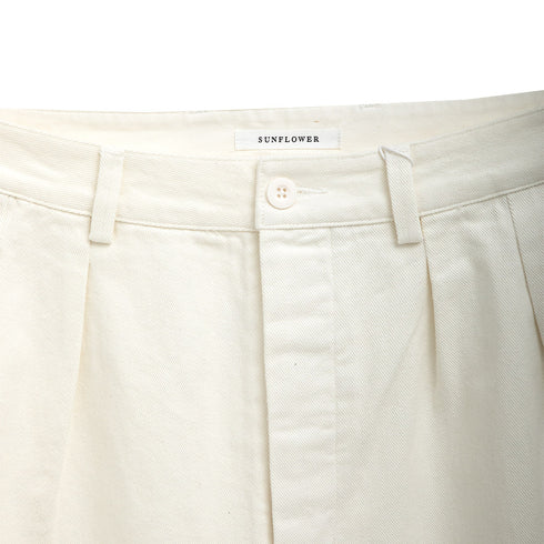 Sunflower Pleated Shorts White 010 4135 Degli Uberti